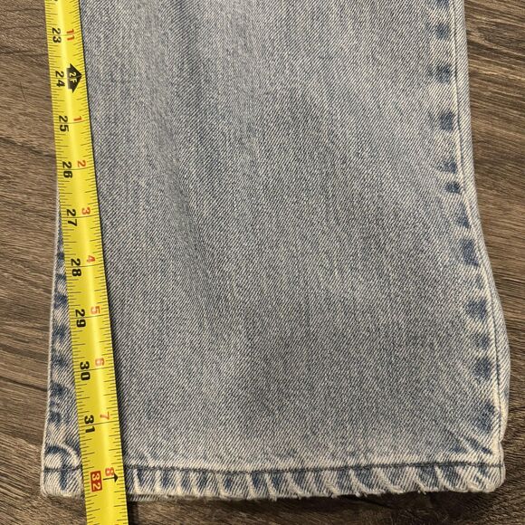 Vintage Calvin Klein Jeans Mens 34x32 Light Wash Baggy Double Knee 90s Y2K - Picture 10 of 12